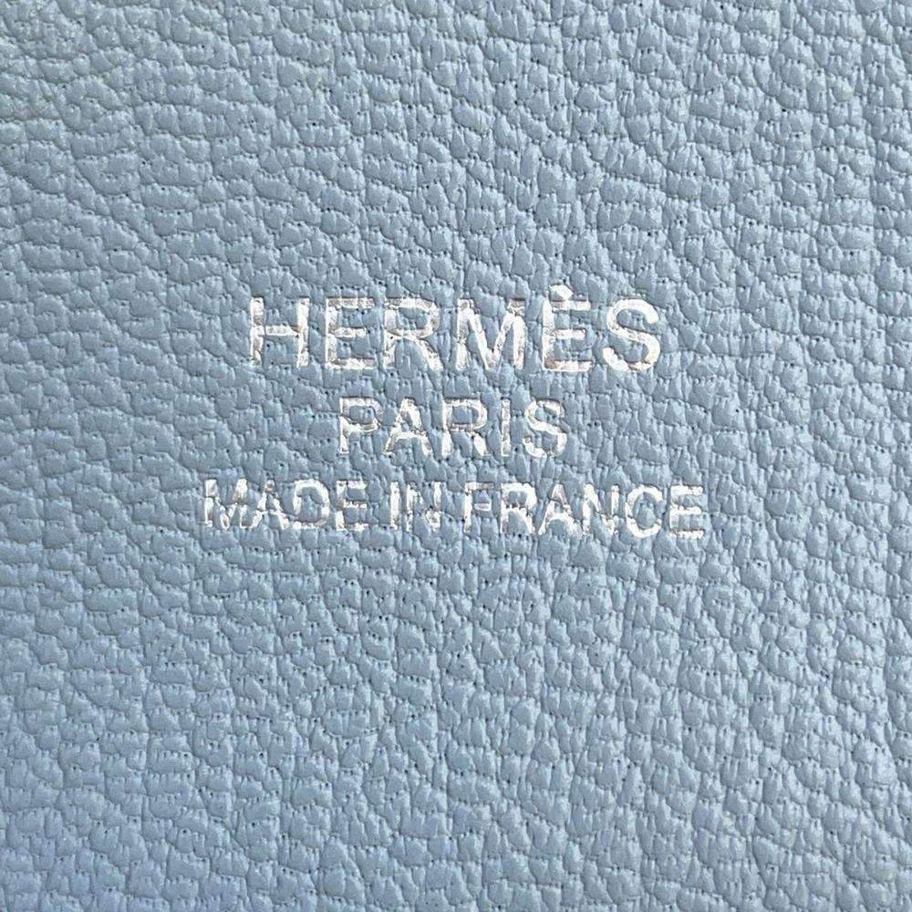 HERMES Jypsiere Blue Lin  Taurillon Clemence Size 34