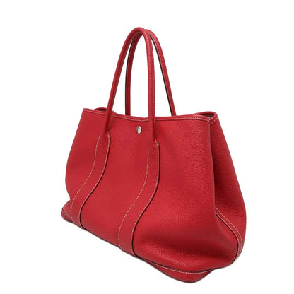 HERMES Garden Party Rouge Casaque Negonda Leather Size PM