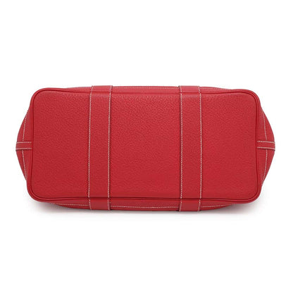 HERMES Garden Party Rouge Casaque Negonda Leather Size PM