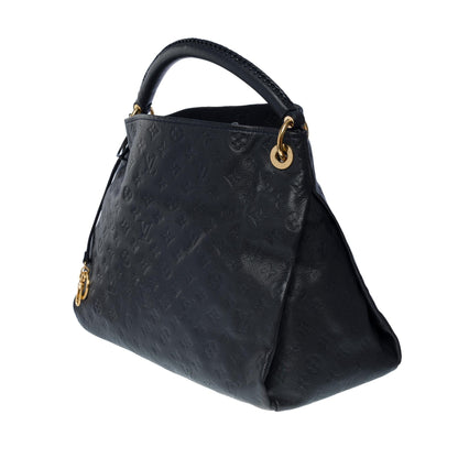 Louis Vuitton  Artsy MM Hobo Bag in dark blue monogram calfskin leather, GHW