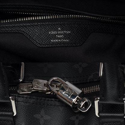 Louis Vuitton  Keepall 50 Taigarama Travel Bag in black canvas and leather , SHW