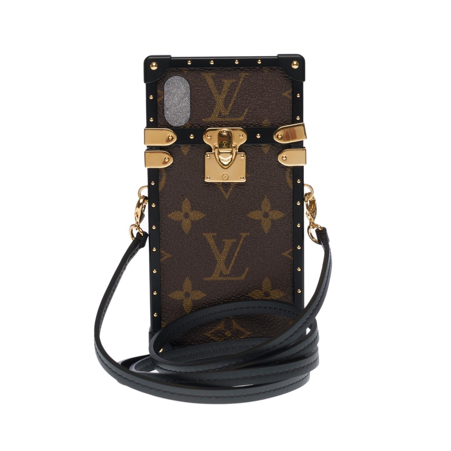 Louis Vuitton  Beautiful EyeTrunk iPhone X case in brown monogram coated canvas