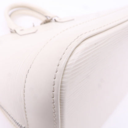 Louis Vuitton Epi Alma Hand Bag White Ivoire M5280J