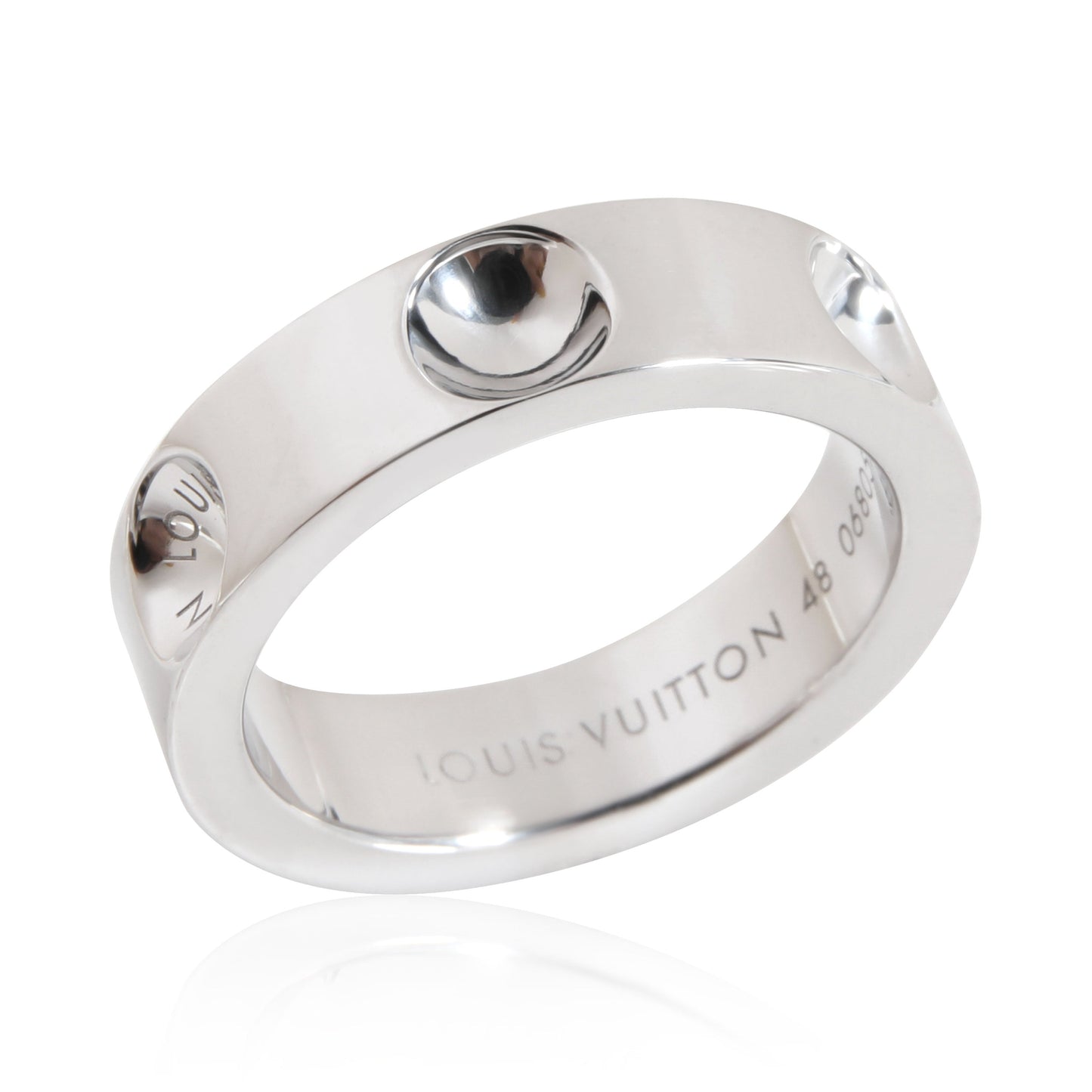 Louis Vuitton  Empreinte 5 mm Band in 18K White Gold