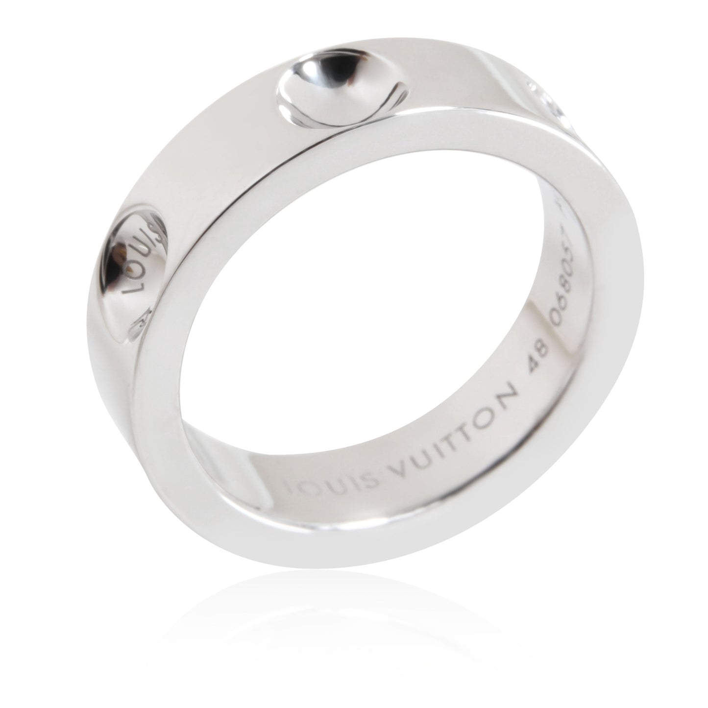 Louis Vuitton  Empreinte 5 mm Band in 18K White Gold