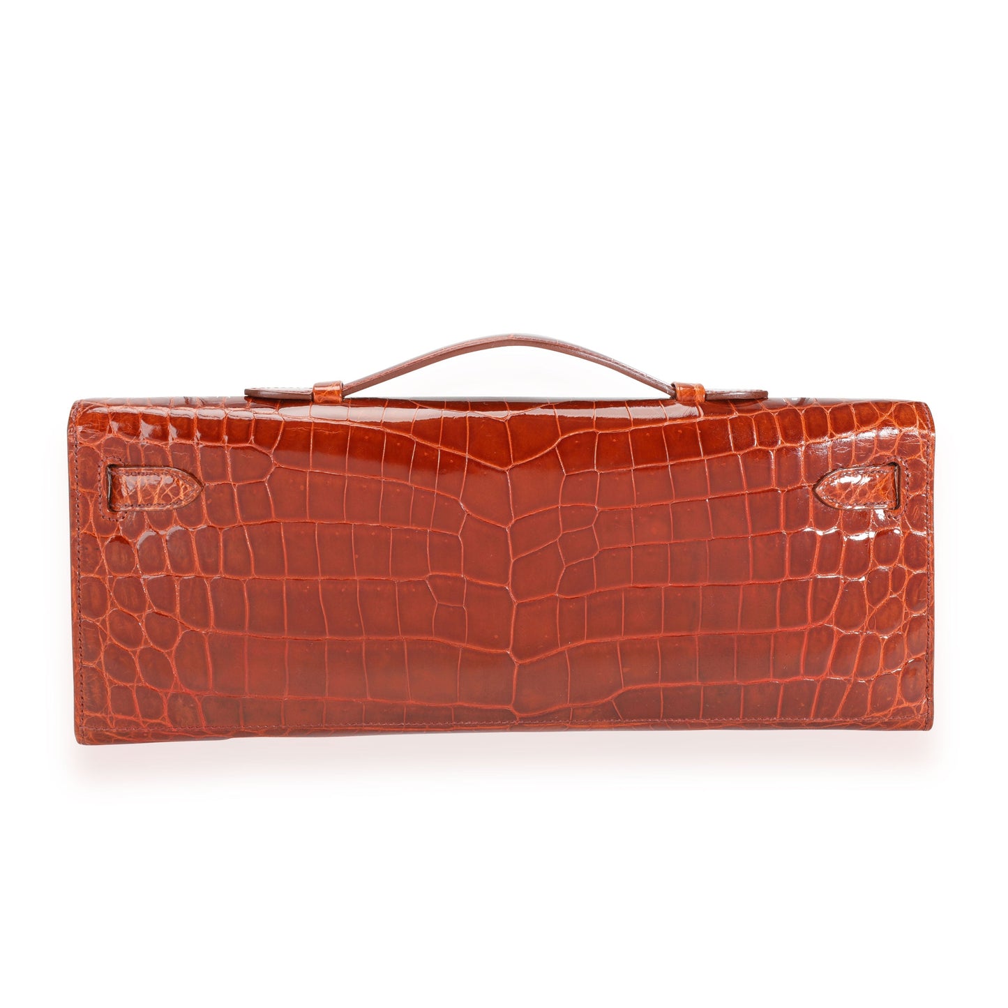 Hermès Miel Shiny Niloticus Crocodile Kelly Cut GHW