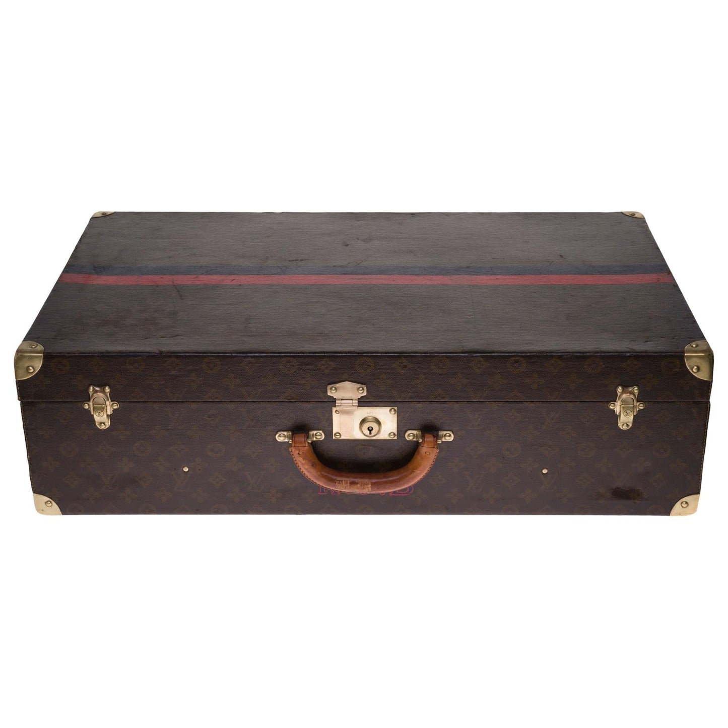 Louis Vuitton  Rare 75 Suitcase in brown monogram canvas