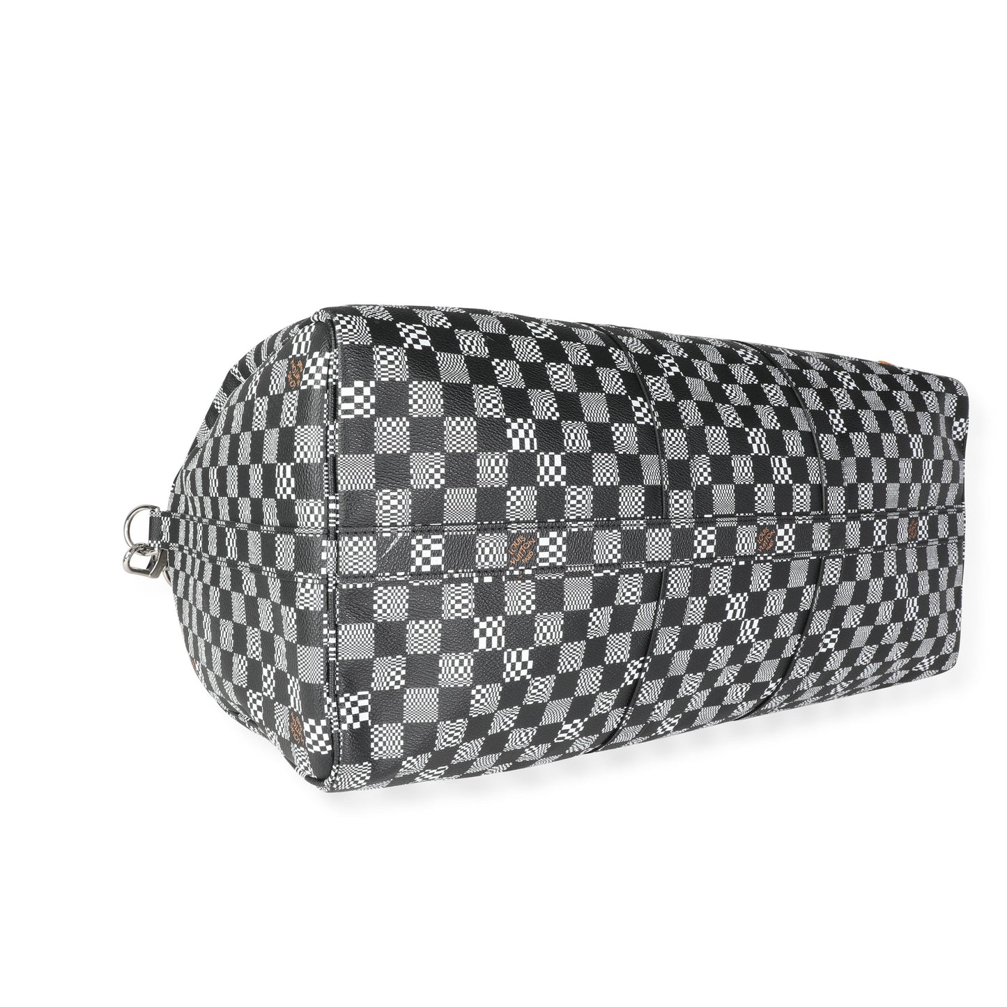 Louis Vuitton  Black & White Distorted Damier Keepall Bandouliere 50