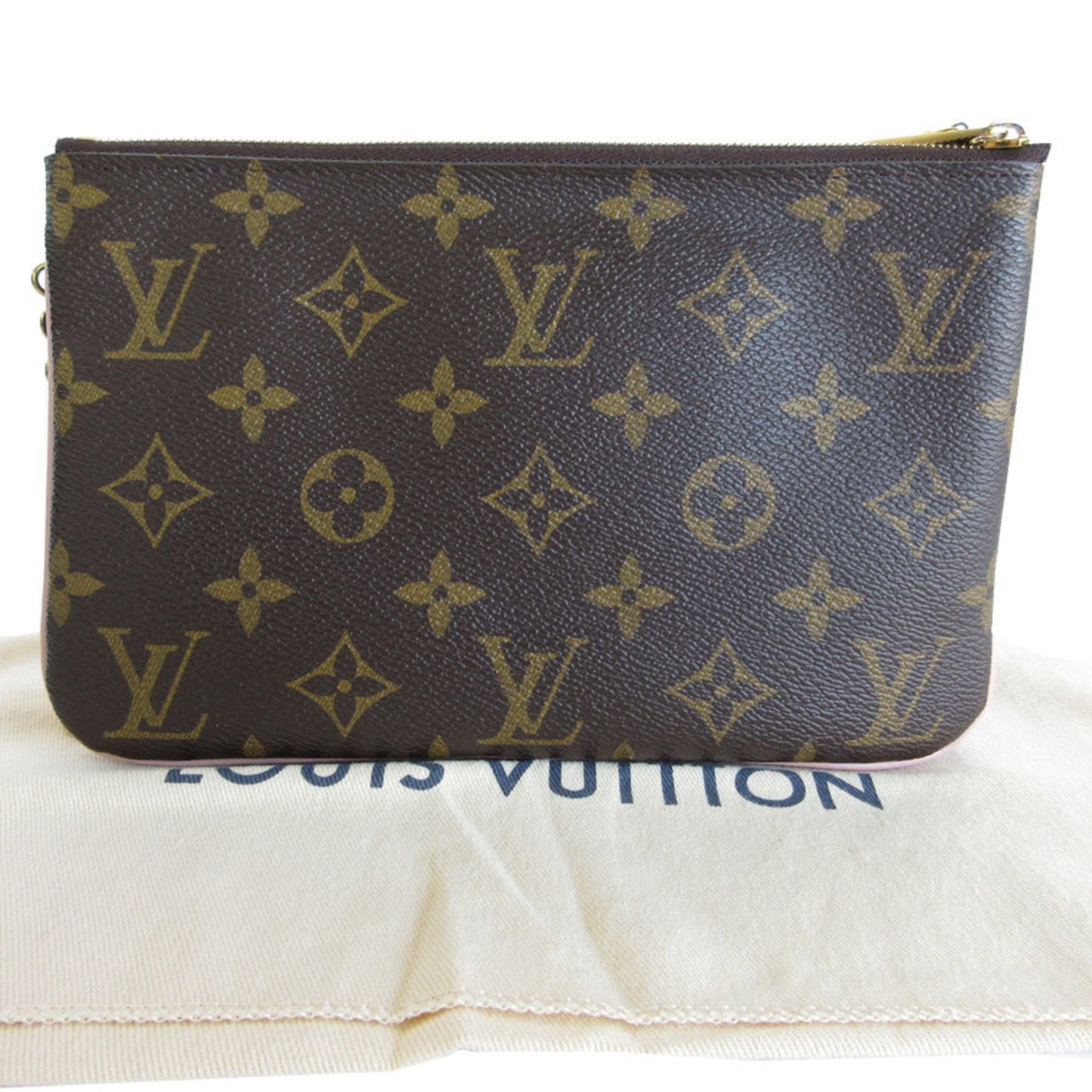 LOUIS VUITTON Double Zip Clutch Bag