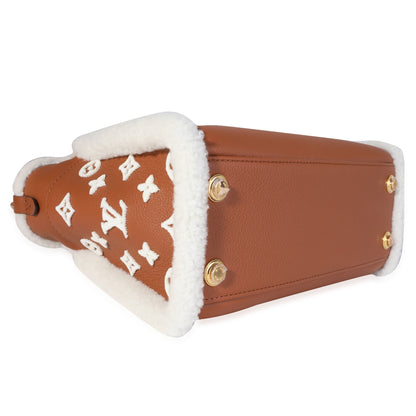 Louis Vuitton  Caramel Calfskin and Shearling On My Side PM