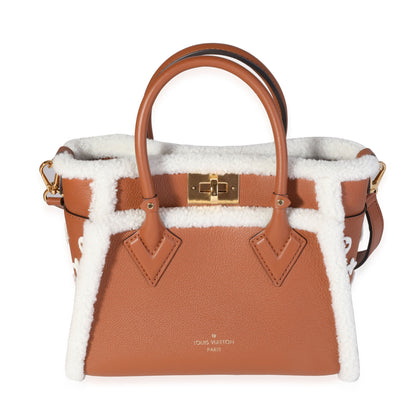 Louis Vuitton  Caramel Calfskin and Shearling On My Side PM