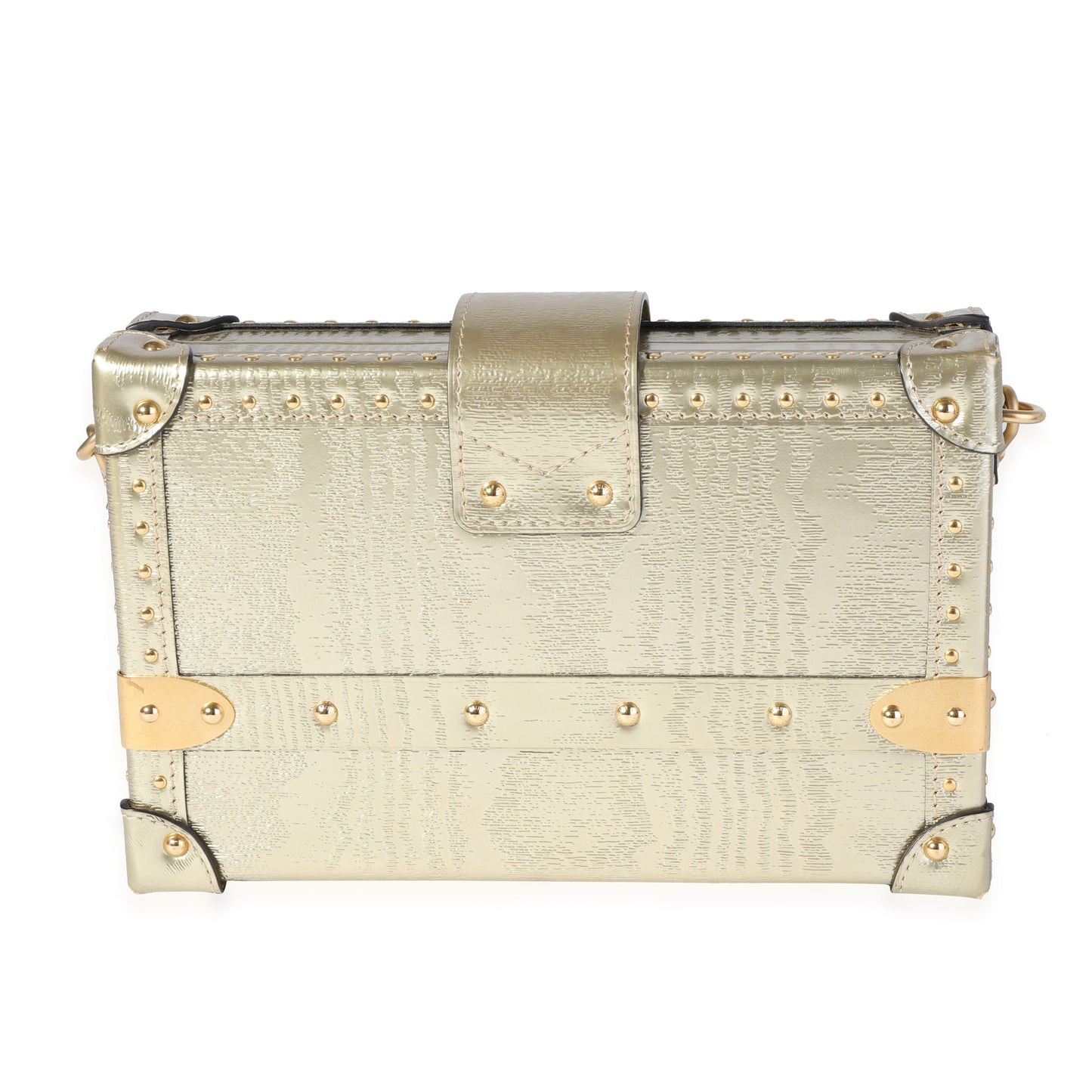 Louis Vuitton  Gold Grain de Bois Petite Malle