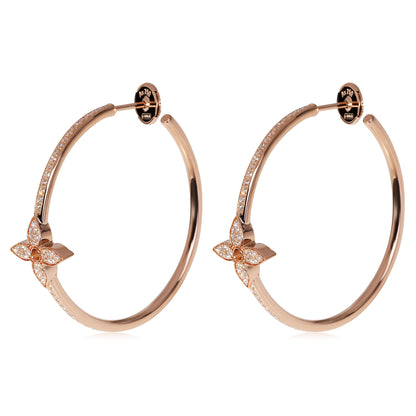 Louis Vuitton  Idylle Blossom Hoop Earrings in 18k Rose Gold 0.61 CTW