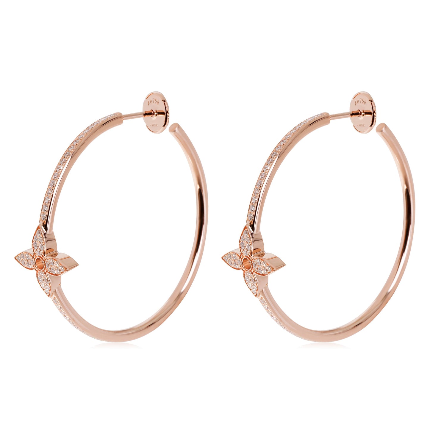 Louis Vuitton  Idylle Blossom Hoop Earrings in 18k Rose Gold 0.61 CTW