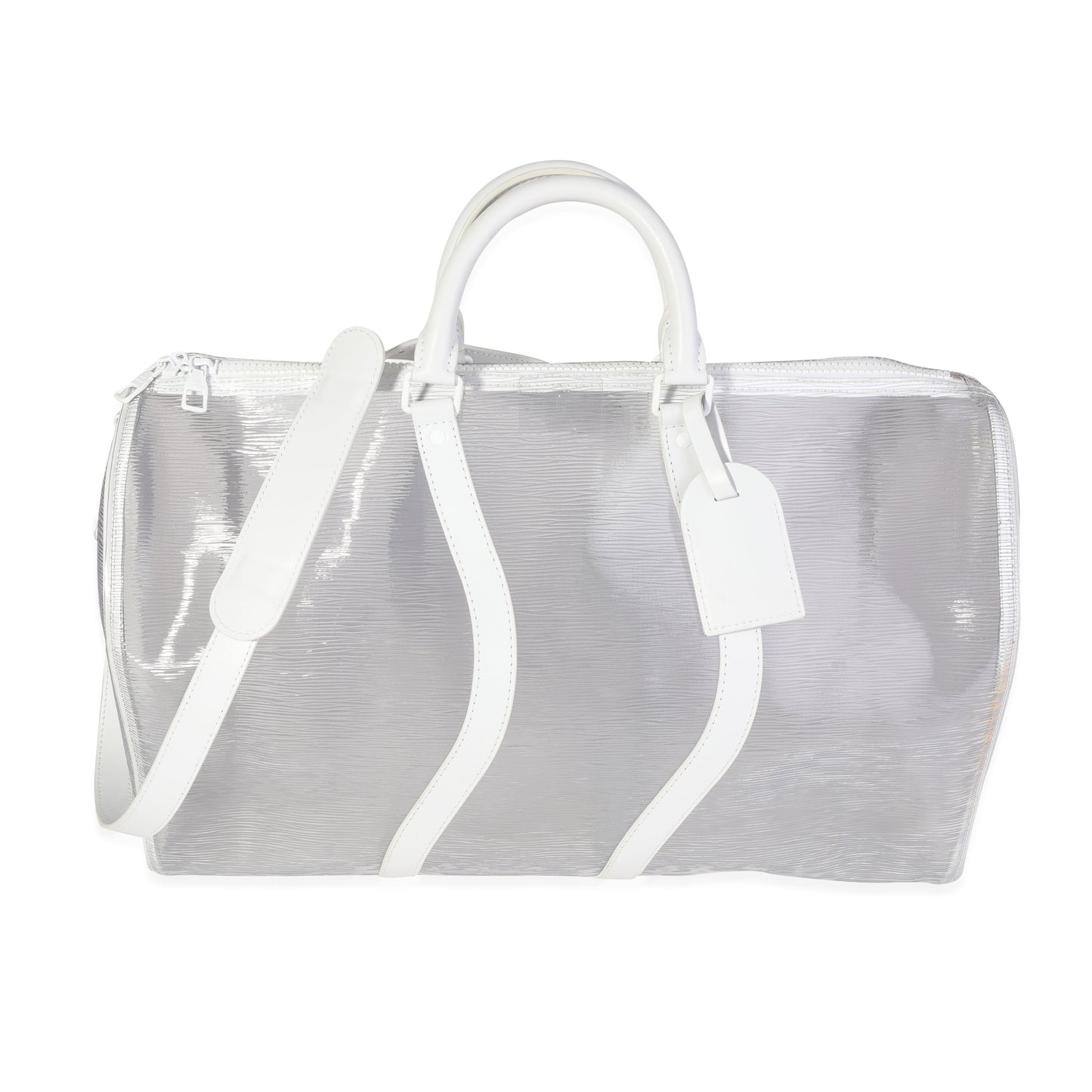 Louis Vuitton  Clear Epi PVC Wavy Keepall Bandouliere 50