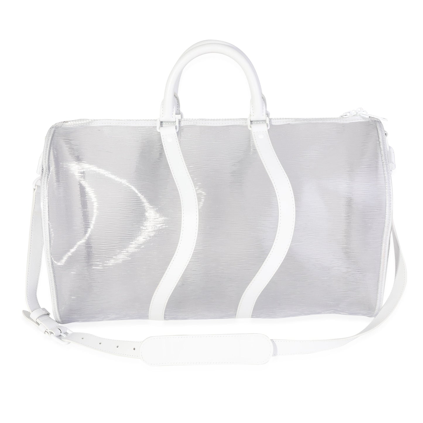 Louis Vuitton  Clear Epi PVC Wavy Keepall Bandouliere 50