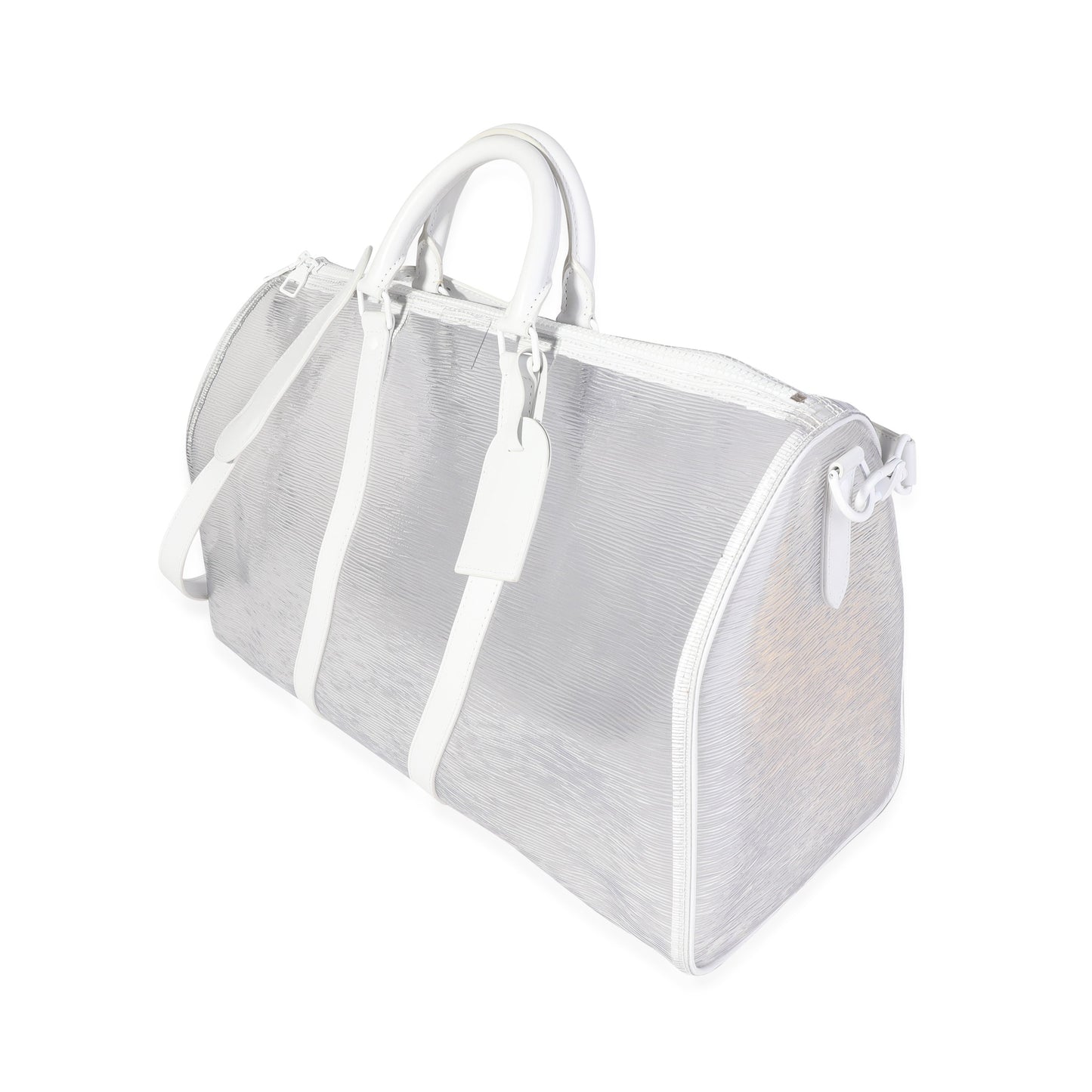 Louis Vuitton  Clear Epi PVC Wavy Keepall Bandouliere 50