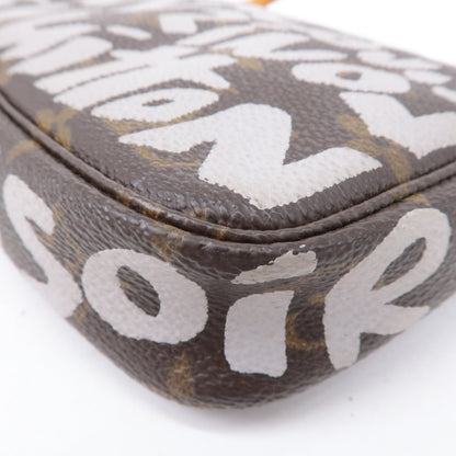 Authc Louis Vuitton Monogram Graffiti Pochette Accessoires Pouch M92192