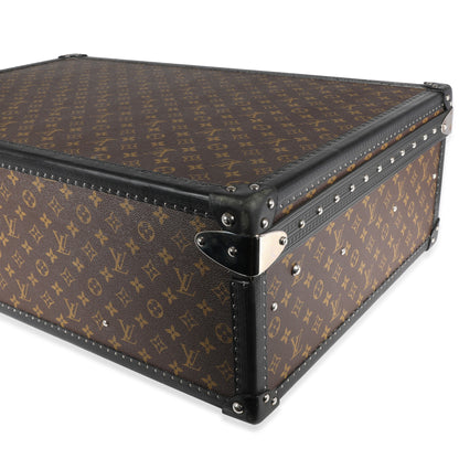 Louis Vuitton  Monogram Macassar & Black Leather Alzer Trunk 70