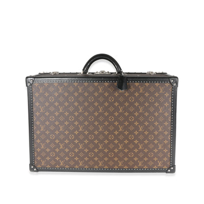 Louis Vuitton  Monogram Macassar & Black Leather Alzer Trunk 60