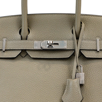 Hermes 30cm Sage Togo Leather w/ Palladium Hardware