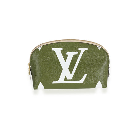 Louis Vuitton  Kaki Monogram Giant Canvas Cosmetic Pouch