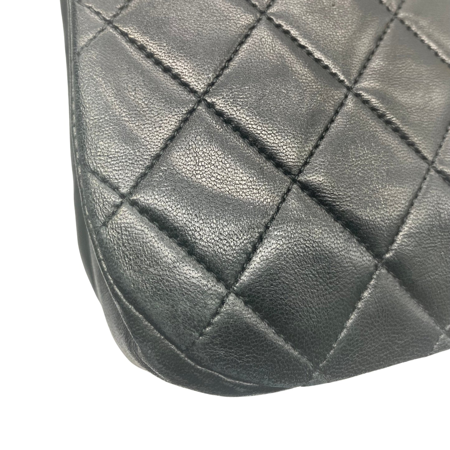 Chanel Black Leather Diana shoulder Bag