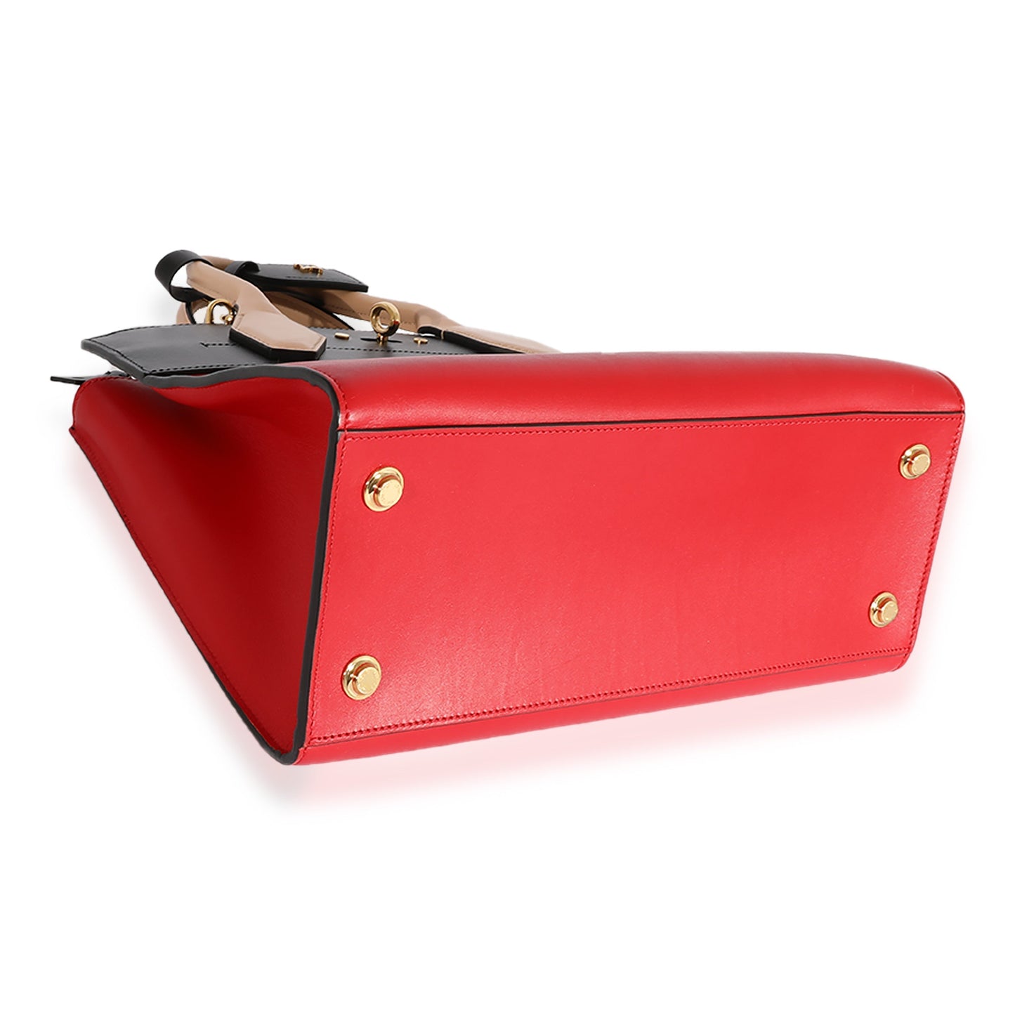 Louis Vuitton  Rouge & Black Calfskin City Steamer MM