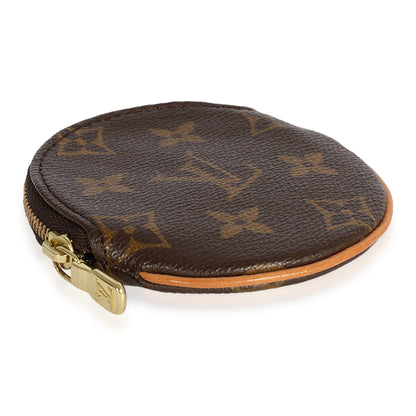 Louis Vuitton  Monogram Canvas Round Coin Purse