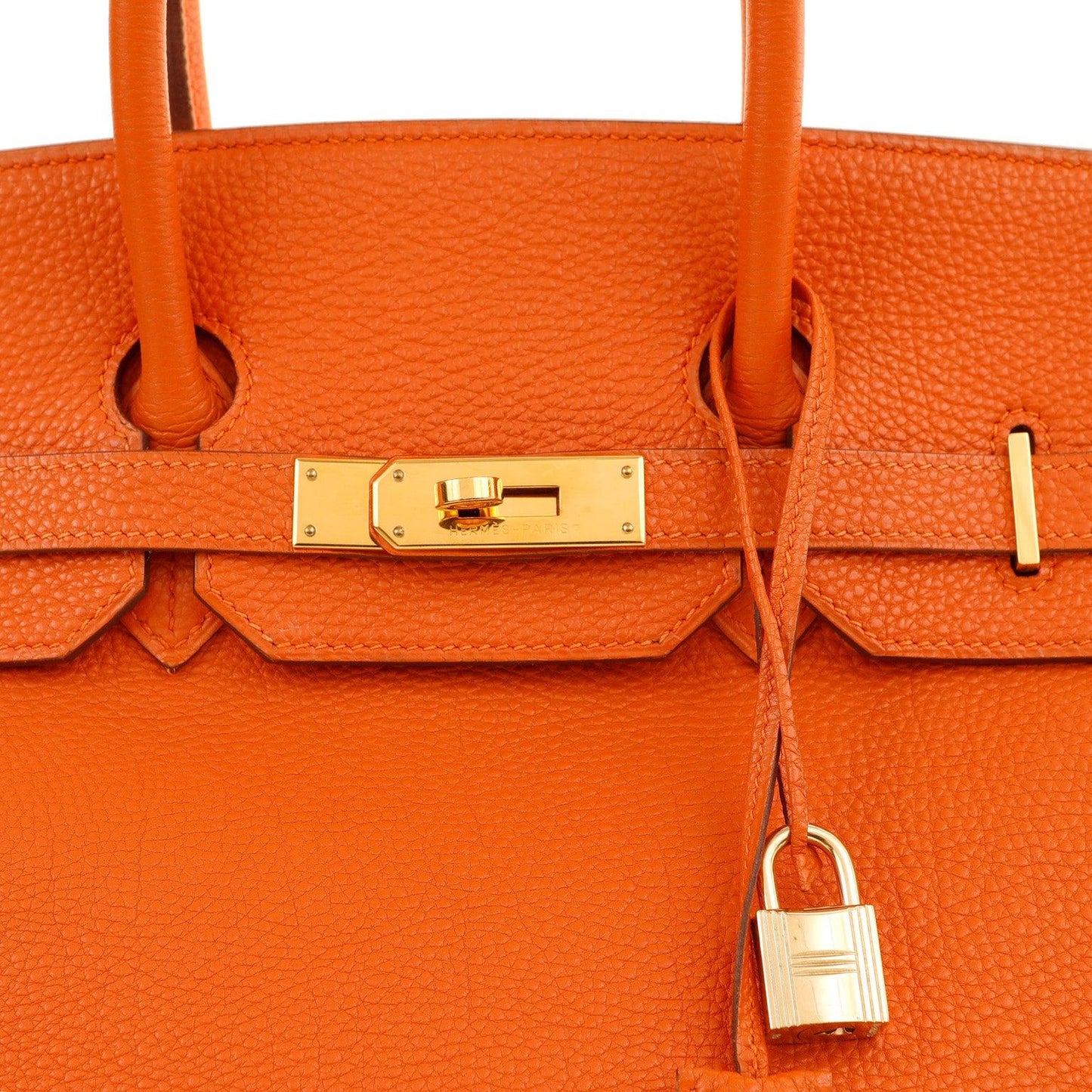 Hermes 35cm Orange Togo Birkin w/ Gold Hardware