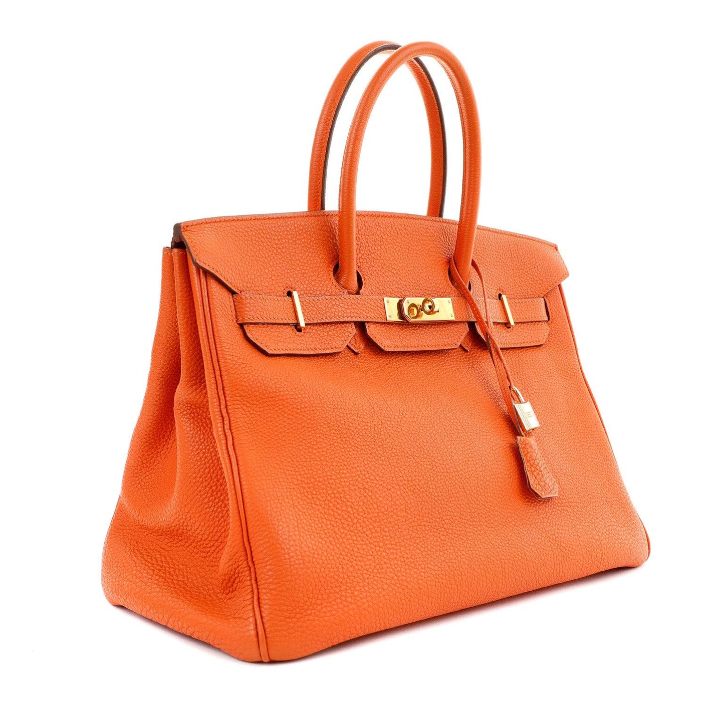 Hermes 35cm Orange Togo Birkin w/ Gold Hardware