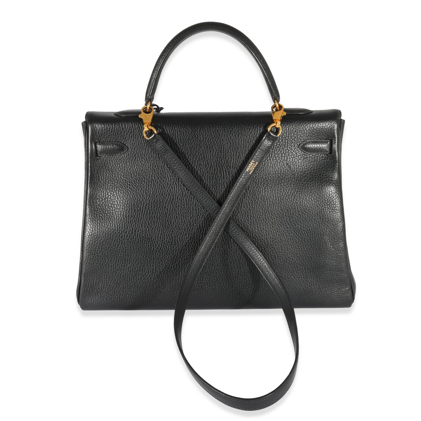 Hermes Black Ardennes Kelly Retourne 35