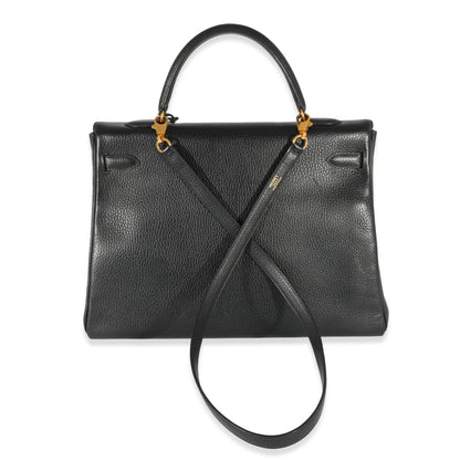 Hermes Black Ardennes Kelly Retourne 35