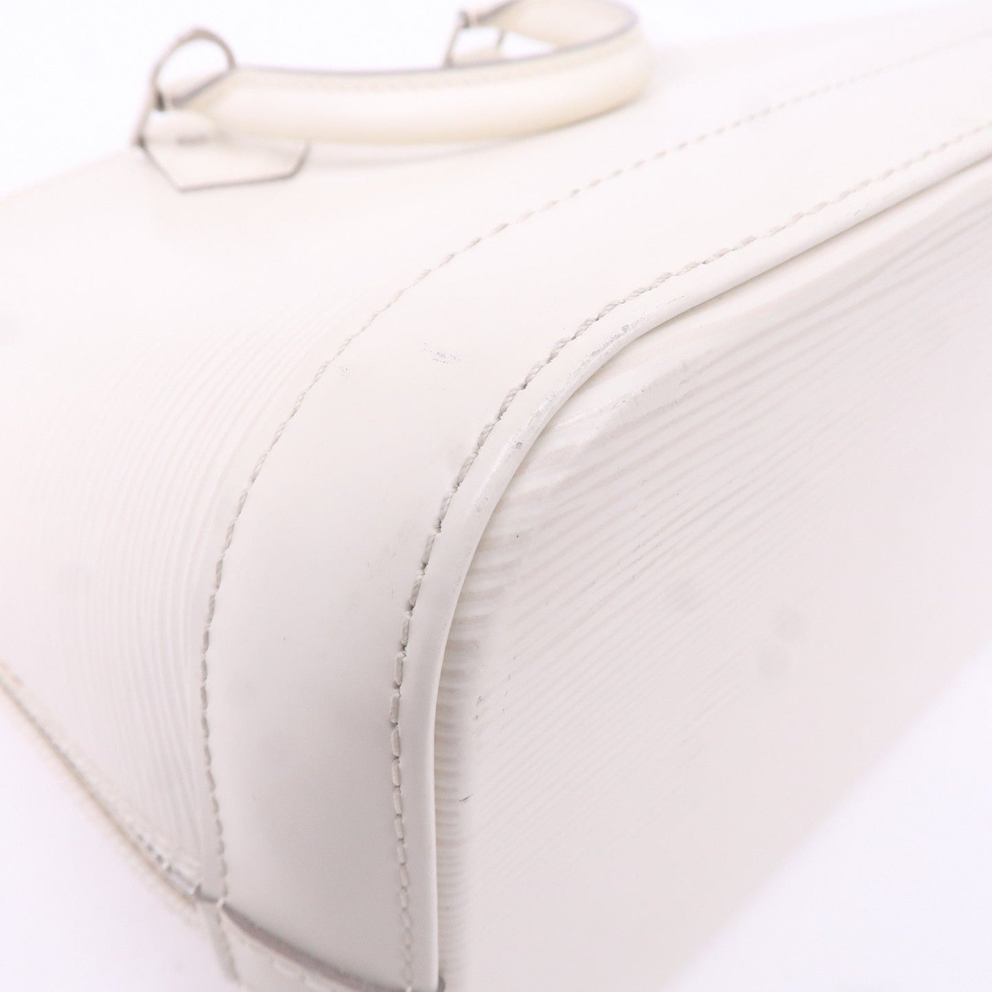 Louis Vuitton Epi Alma Hand Bag White Ivoire M5280J