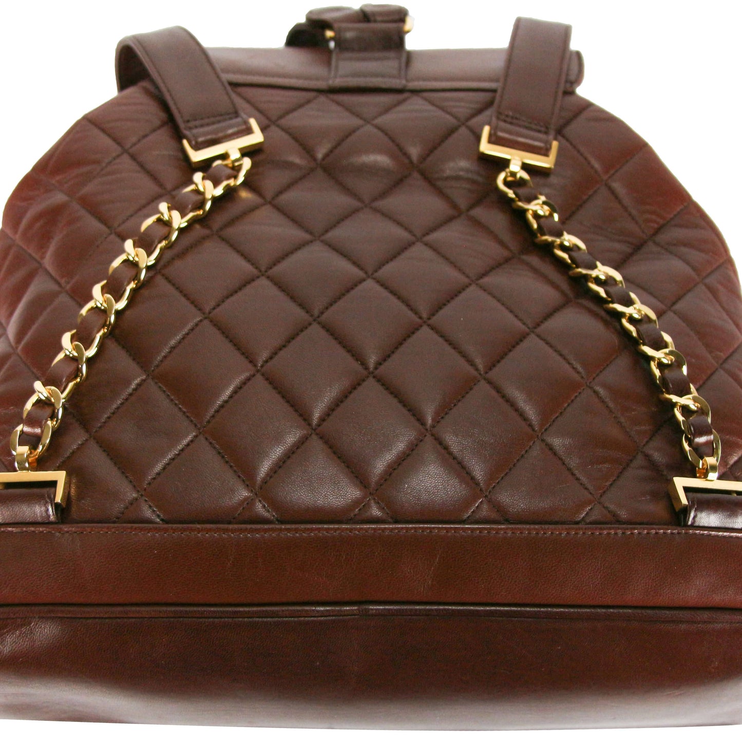 Chanel Duma Backpack Large Brown Lambskin