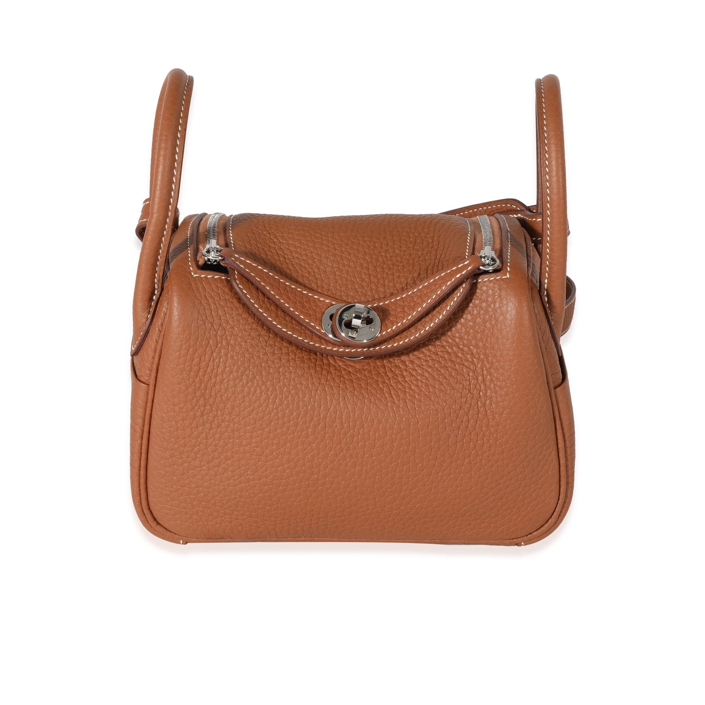 Hermes Gold Clemence Mini Lindy 20 PHW