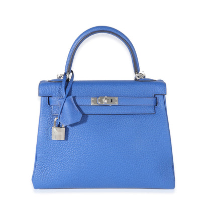 Hermes Bleu Royal Togo Kelly Retourne 25 PHW