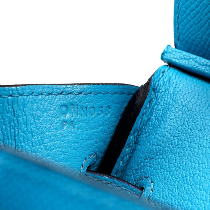 Hermes 30cm Cotton Candy Blue Epsom w/ Palladium Hardware