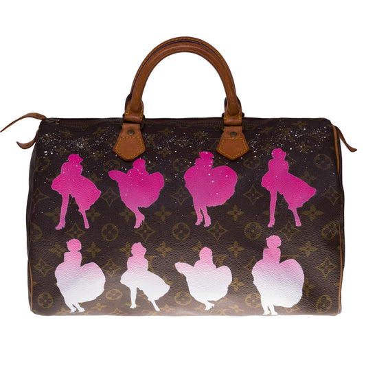 Louis Vuitton  Customized Speedy 35 "Marilyn Monroe" Handbag in Monogram canvas