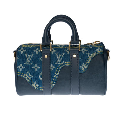 Louis Vuitton  BRAND NEW-Limited edition keepall XS strap in blue denim by Nigo