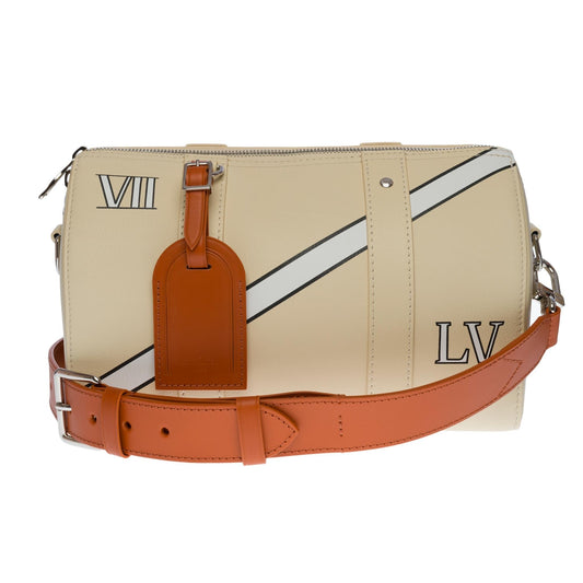 Louis Vuitton  New- FW 2022 by Virgil Abloh- City Keepall in beige calf leather