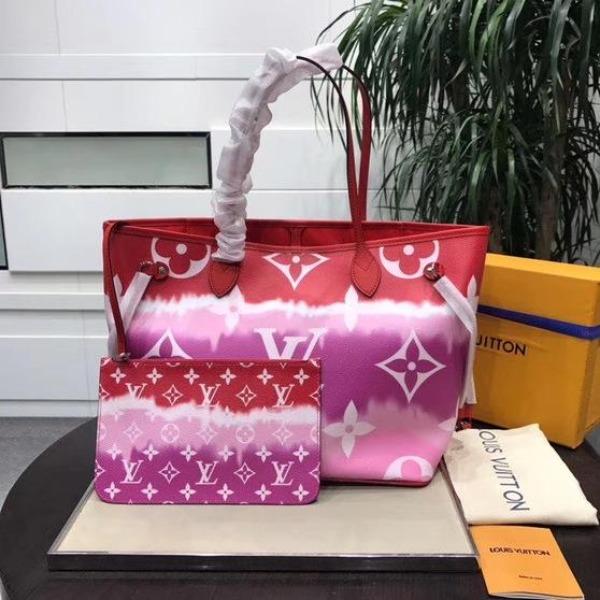 Louis Vuitton Escale Neverfull MM Rouge