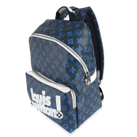 Blue Monogram Canvas Everyday Discovery Backpack