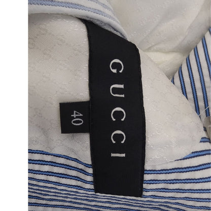 Gucci Blue Stripe Cotton Jacket