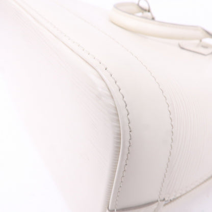 Louis Vuitton Epi Alma Hand Bag White Ivoire M5280J