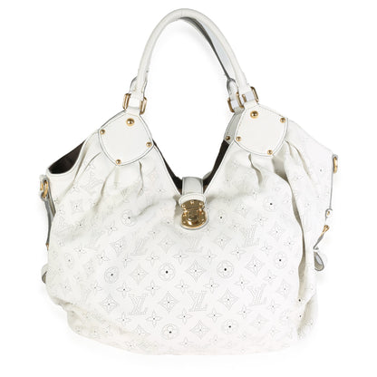 White Monogram Mahina XL Hobo