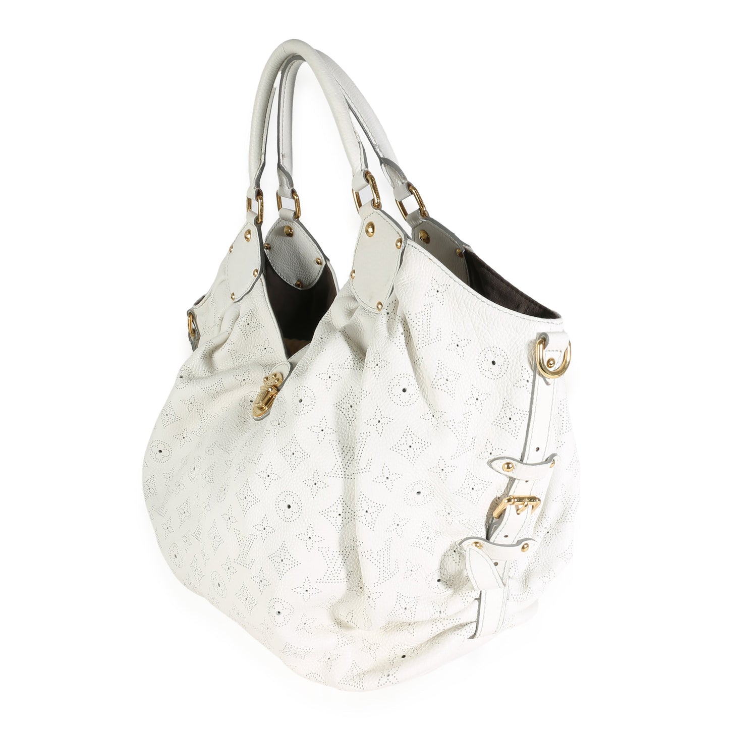 White Monogram Mahina XL Hobo