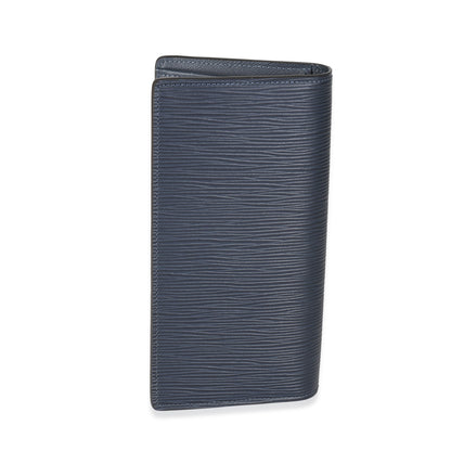 Navy Epi LV Circle Brazza Wallet