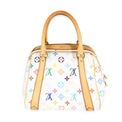 White Multicolor Monogram Canvas Priscilla