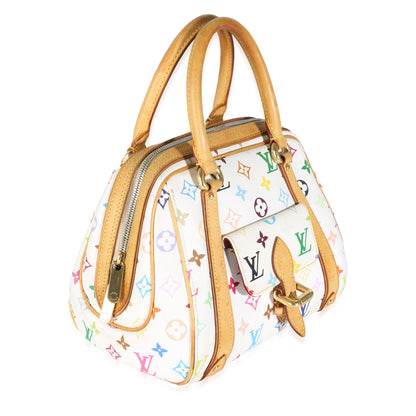 White Multicolor Monogram Canvas Priscilla